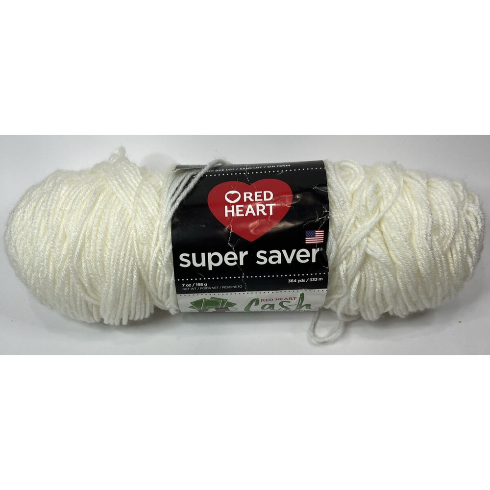 Red Heart Super Saver Yarn Soft White
